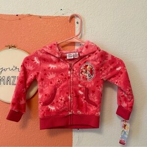 BRAND NEW TODDLER DISNEY PRINCESS FLEECE JACKET
